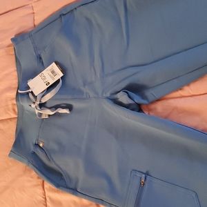 Brand new Figs high waisted  zamora jogger in Capri Blue